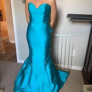 Blush turquoise formal